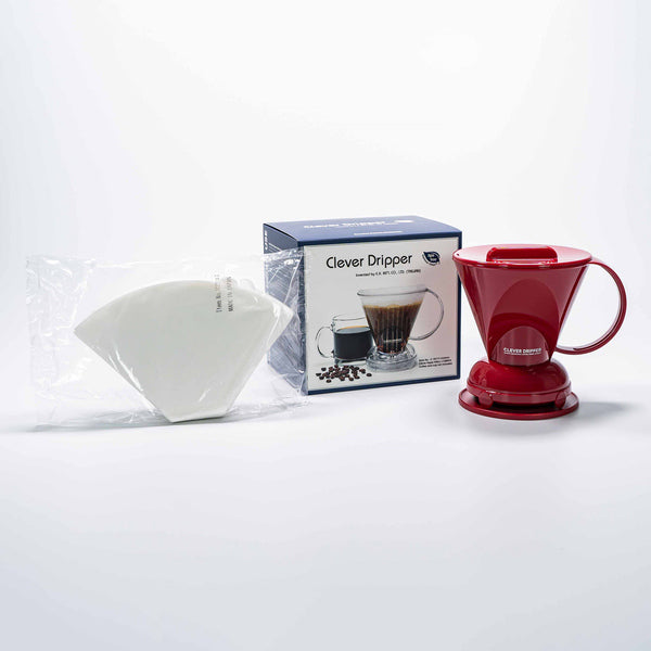 Clever Dripper - L 500ml Red + 100 Filters